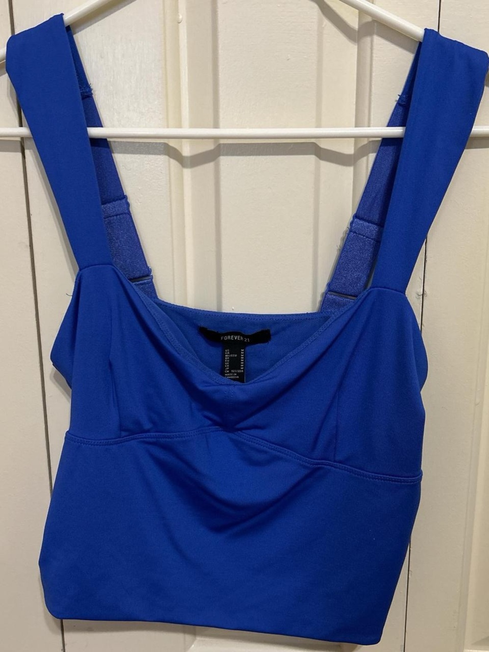 Forever 21 Cobalt Blue Supportive Crop Bralette